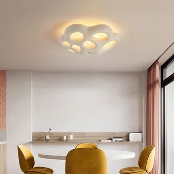 Nordic Minimalistický Petal Wabi-Sabi LED Spálňa Stropné Svetlá Luster Obývacia Jedáleň Štúdia Miestnosti Domova Stropné Svietidlo