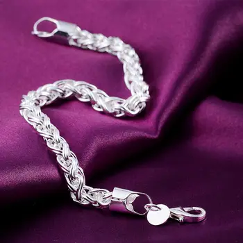 Horúce Celkom krútenie kruhu 925 Sterling silver Náramok pre ženy Populárne Svadobné party Vianočné Darčeky módne Šperky