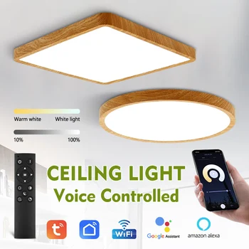 Tuya Smart LED Stropné svietidlo Kompatibilný so Alexa Domovská stránka Google/2.4 G APLIKÁCIU Diaľkové Ovládanie Stropné Svetlá/Prepnite Ovládací Panel Svetlo