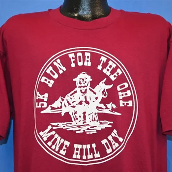 90. rokov Bane Hill Township Deň 5K Spustiť Rudu Baník Úradný New Jersey tričko Extra Veľké